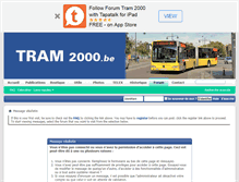 Tablet Screenshot of forum.tram2000.be